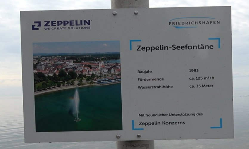 Zeppelin-Seefontäne